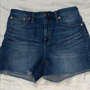 Madewell High-Rise Denim cut off shorts size 29